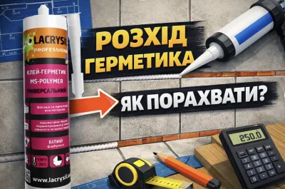 Розхід герметика: як правильно порахувати перед ремонтом