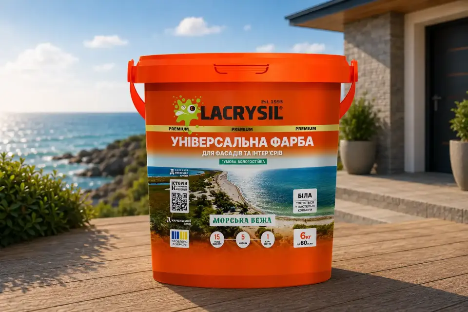 Універсальна акрилова гумова фарба «Морська вежа»