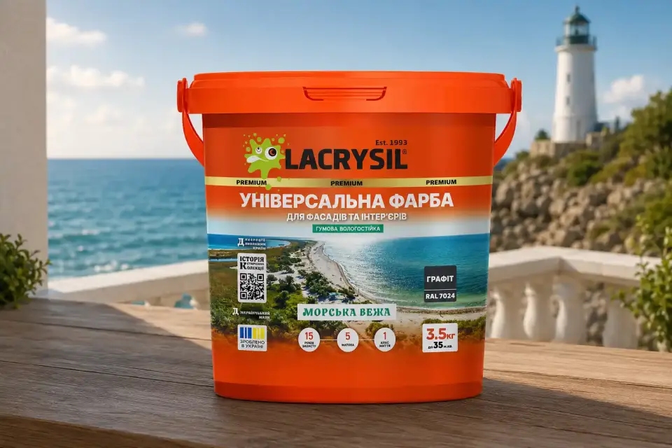 Універсальна акрилова гумова фарба «Морська вежа»