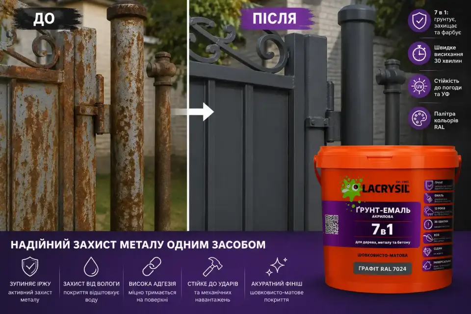 Іржаві ворота і труби? Надійний захист металу одним засобом