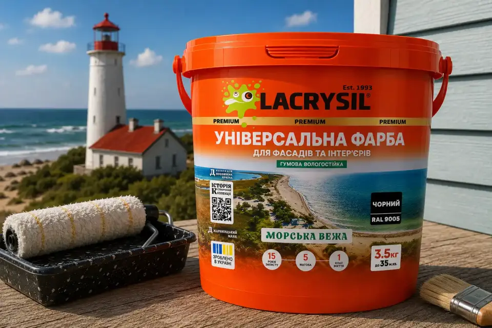Універсальна акрилова гумова фарба «Морська вежа»