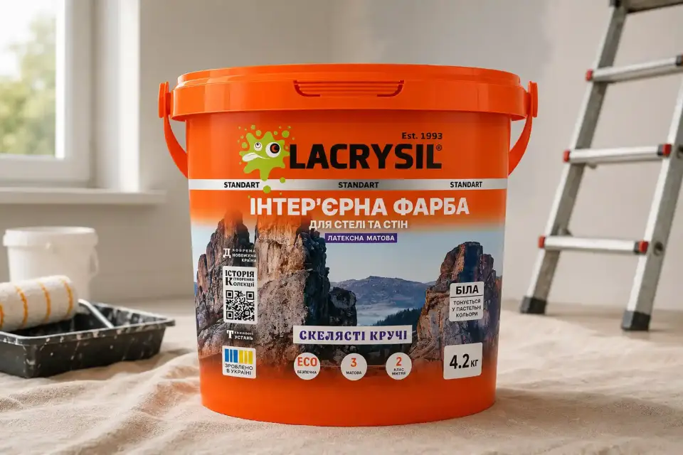Інтер’єрна латексна водно-дисперсійна фарба «Скелясті кручі»