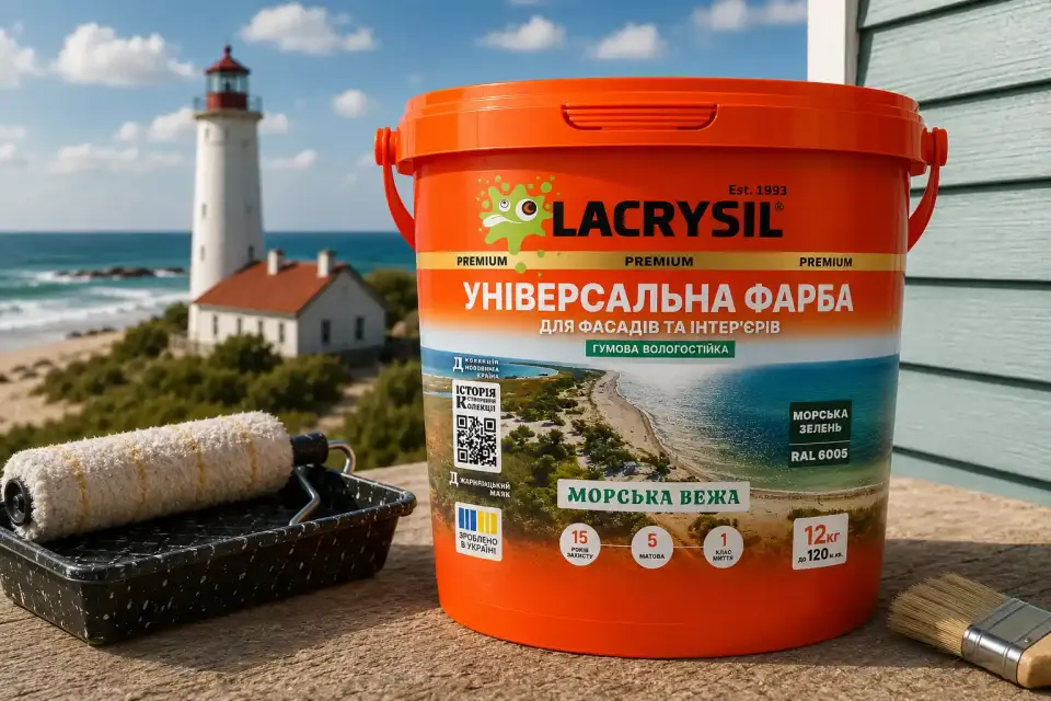 Універсальна акрилова гумова фарба «Морська вежа»
