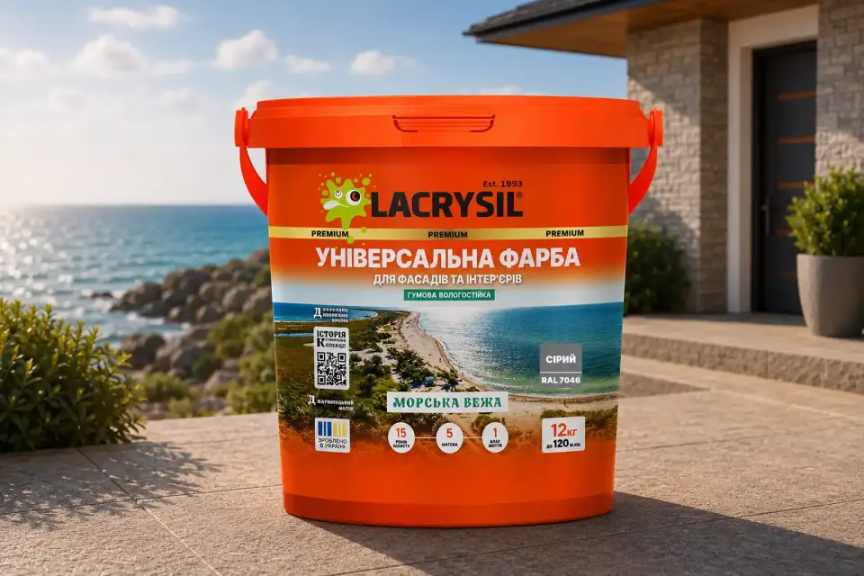 Універсальна акрилова гумова фарба «Морська вежа»