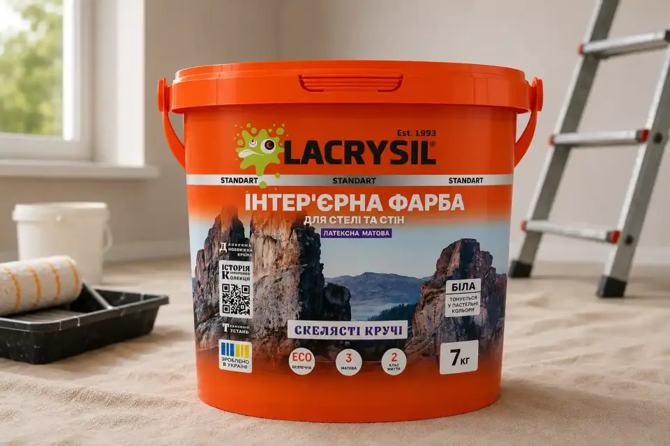 Інтер’єрна латексна водно-дисперсійна фарба «Скелясті кручі»