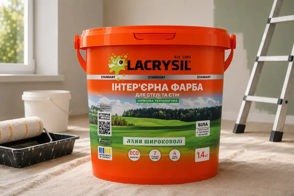 Інтер’єрна акрилова водно-дисперсійна фарба «Лани широкополі»