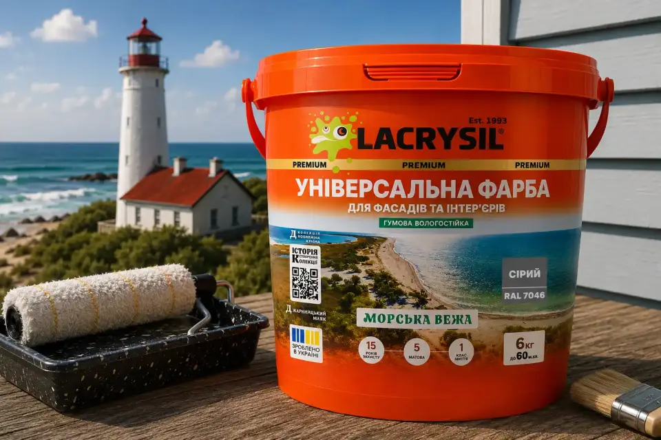 Універсальна акрилова гумова фарба «Морська вежа»