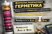 Розхід герметика: як правильно порахувати перед ремонтом