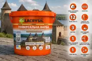 Універсальна фарба для фасадів та інтер’єрів «Незламна цитадель»